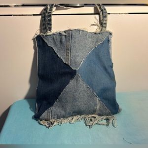 Handmade denim mini purse